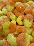 freeze dried peach rings