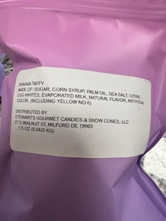 freeze-dried salt water taffy