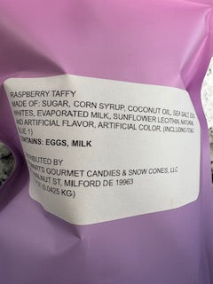 freeze-dried salt water taffy