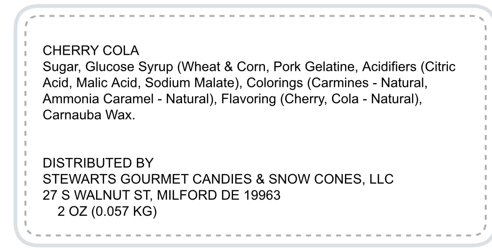 Freeze-dried Cherry Coke Bottles