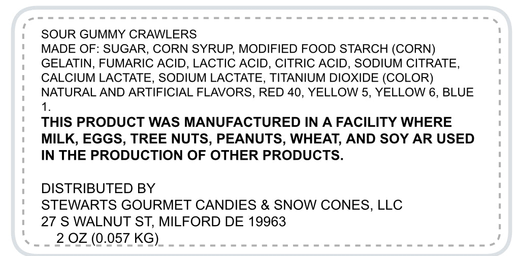 freeze-dried gummy worms