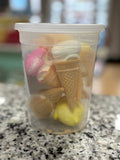 Freeze-dried marshmallow ice-cream cones