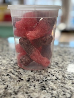 Freeze-dried Cherry Coke Bottles